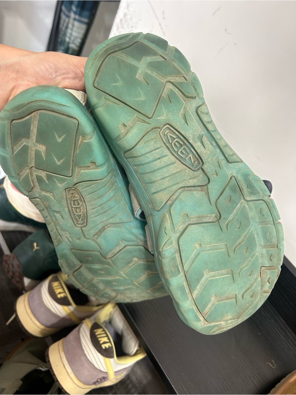 Keen Kids Teal Green Outsole Sneakers